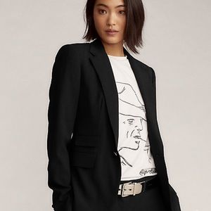 Ralph Lauren purple label black wool blazer jacket